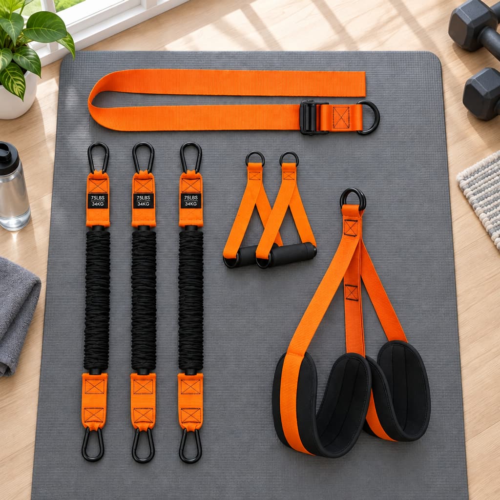 Kit Flexora de bande de résistance sur tapis gris