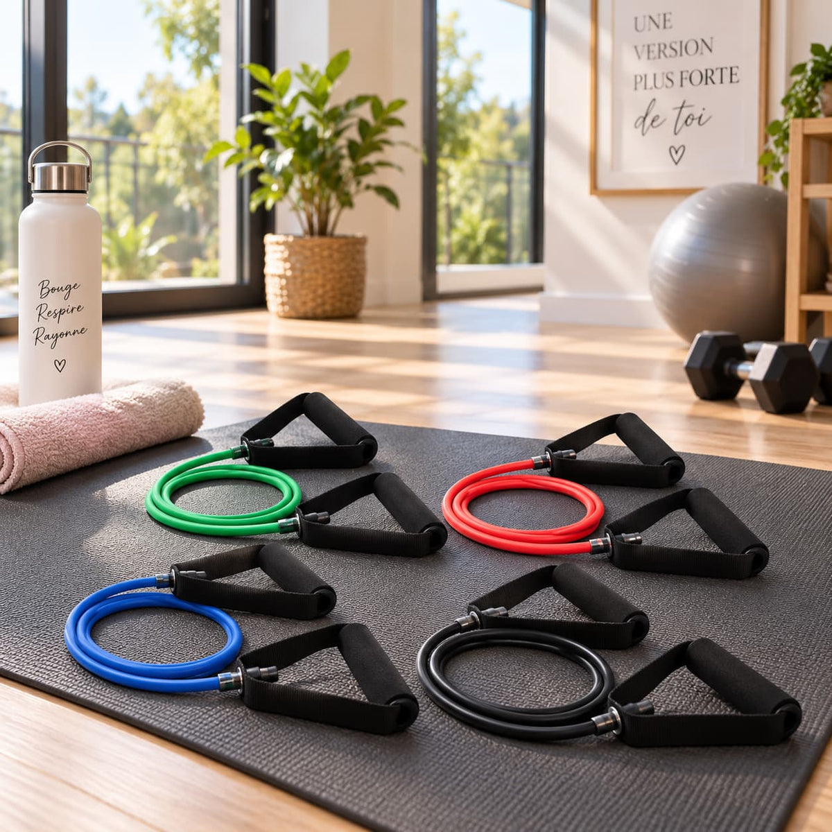 Élastique musculation Élan kit quatre 