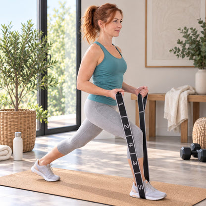 Élastique musculation Élania gris utilisé en fente intérieure
