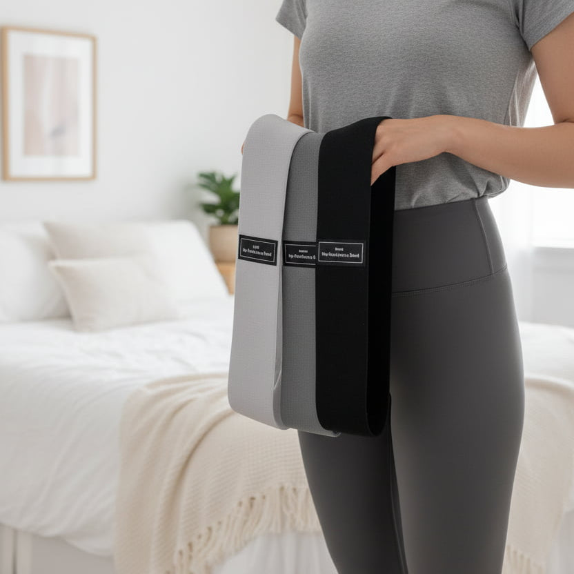 Elastique musculation trois variantes de couleurs et intensité