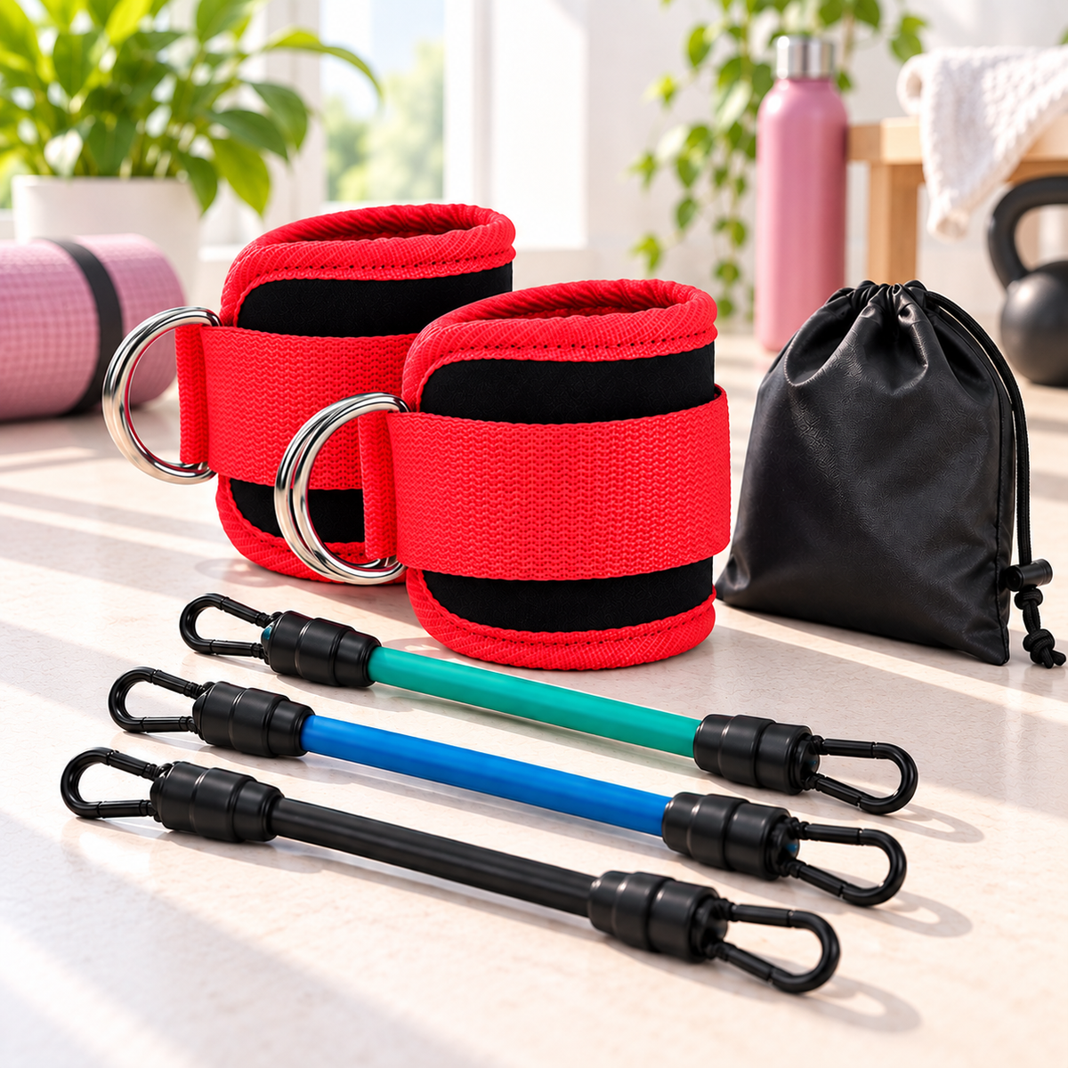 elastique sport flexicheville rouge